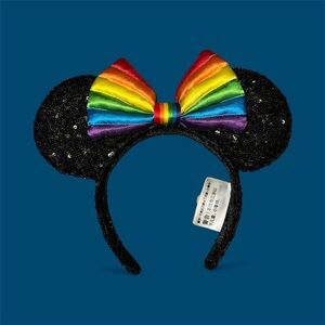 Disney Rainbow Minnie Mouse Ears Headband